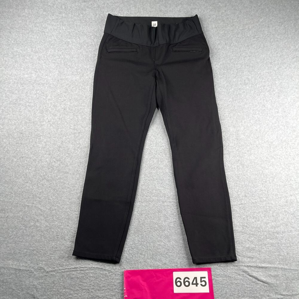 Gap Maternity Style Pants Black Skinny Ankle Womens Size 4 Stretch Casual